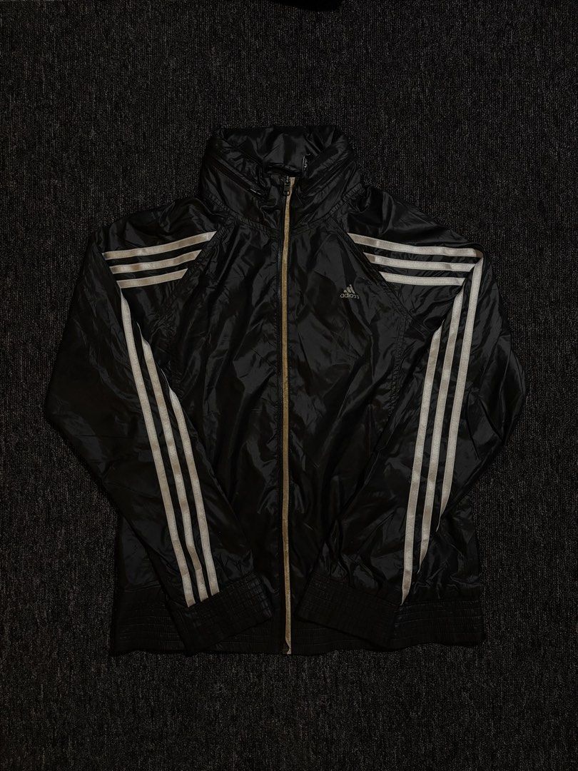 Adidas Jacket with hood (Category: Coats, Jackets and Outerwear) located in Manila. Submitted by hannahtak97674 (Listing ID 1468924796, Image 1). Description: width - 18 length - 22.
