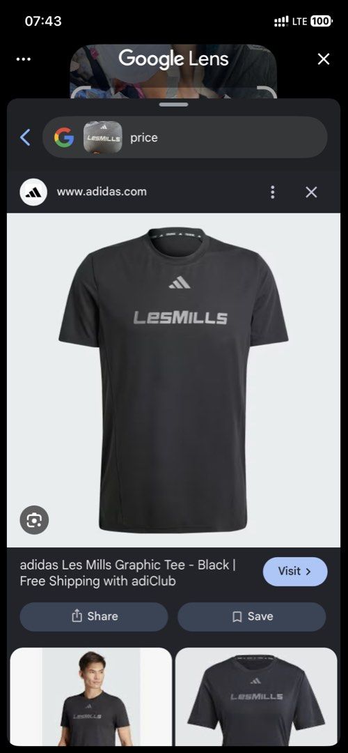 Adidas LesMills (Category: Activewear) located in Toledo. Submitted by marianallidapse1994 (Listing ID 1468728619, Image 2). Description: asnew large xl size adidas lesmills tshirt.