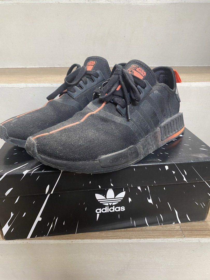 Adidas NMD R1 Star Wars Darth vader (NEEDS REGLUE) (Category: Casual Shoes) located in Consolacion. Submitted by popsandlegends (Listing ID 1468772375, Image 1). Description: Needs reglue Sole starting to separate .