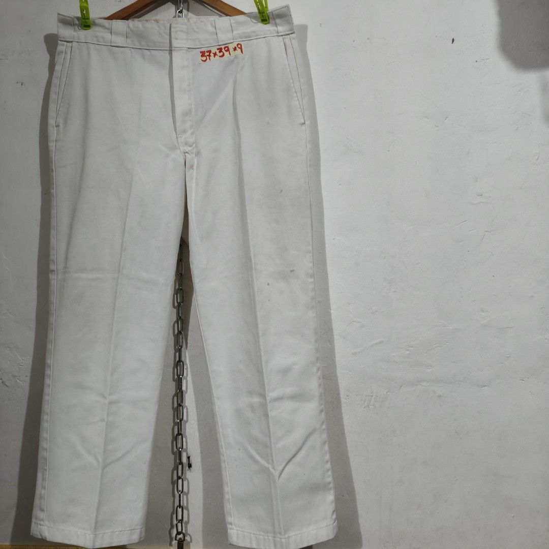 DICKIES PANTS RARE WHITE 37 waist (Category: Jeans) located in Pasig City. Submitted by moansterpick_thriftshop (Listing ID 1468797261, Image 3). Description: DICKIES PANTS RARE WHITE 37 waist.
