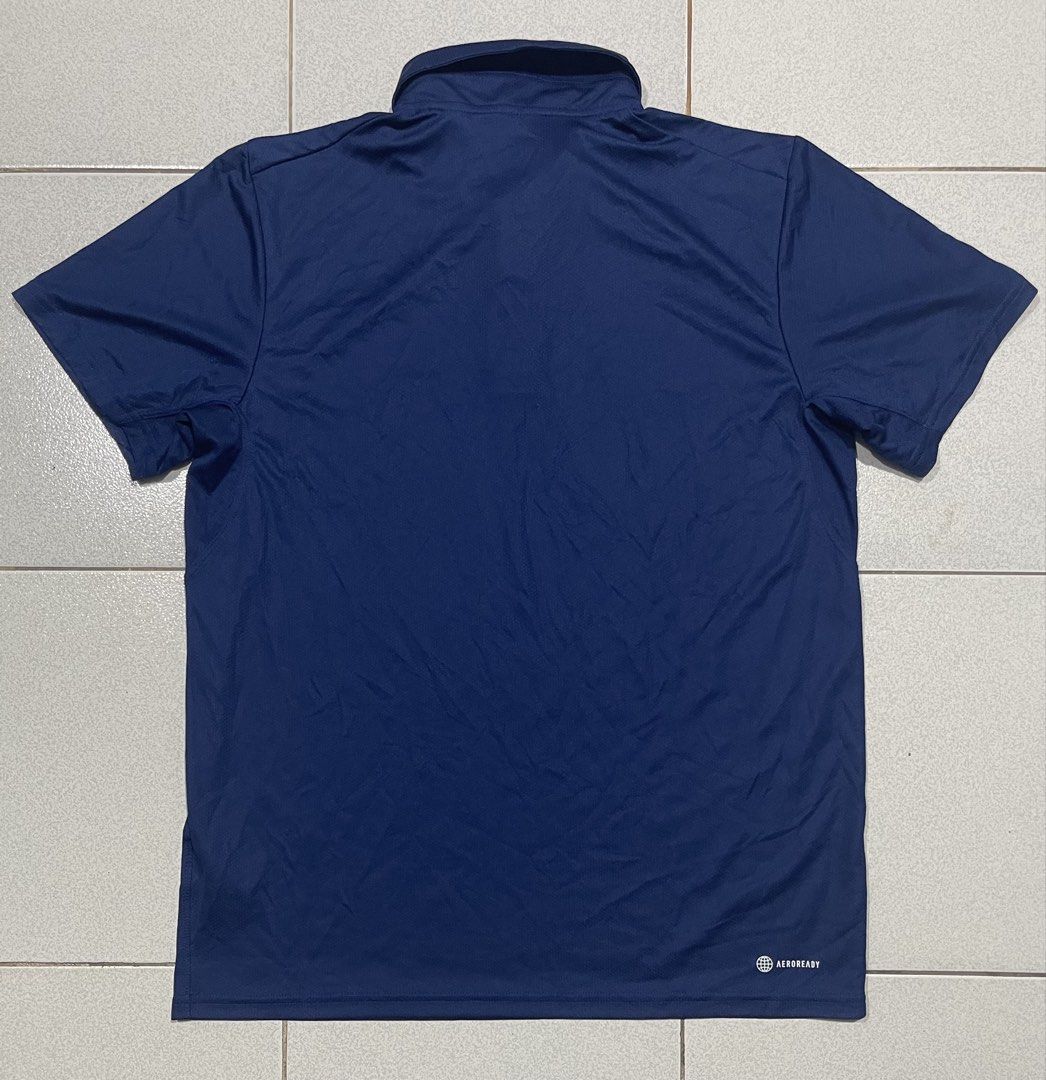 Adidas Poloshirt (Category: Tshirts & Polo Shirts ) located in Mandaue City. Submitted by MJ_80 (Listing ID 1468862721, Image 2). Description: Mens Adidas Aeroready Poloshirt Medium Dimes: 20 X 27 Please see photos for measurements Color rate & Condition : 9.9/10 Price : 780.