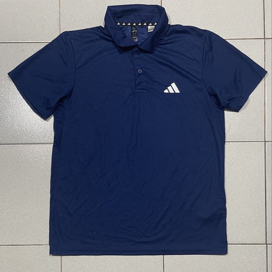 Adidas Poloshirt (Category: Tshirts & Polo Shirts ) located in Mandaue City. Submitted by MJ_80 (Listing ID 1468862721, Image 1). Description: Mens Adidas Aeroready Poloshirt Medium Dimes: 20 X 27 Please see photos for measurements Color rate & Condition : 9.9/10 Price : 780.