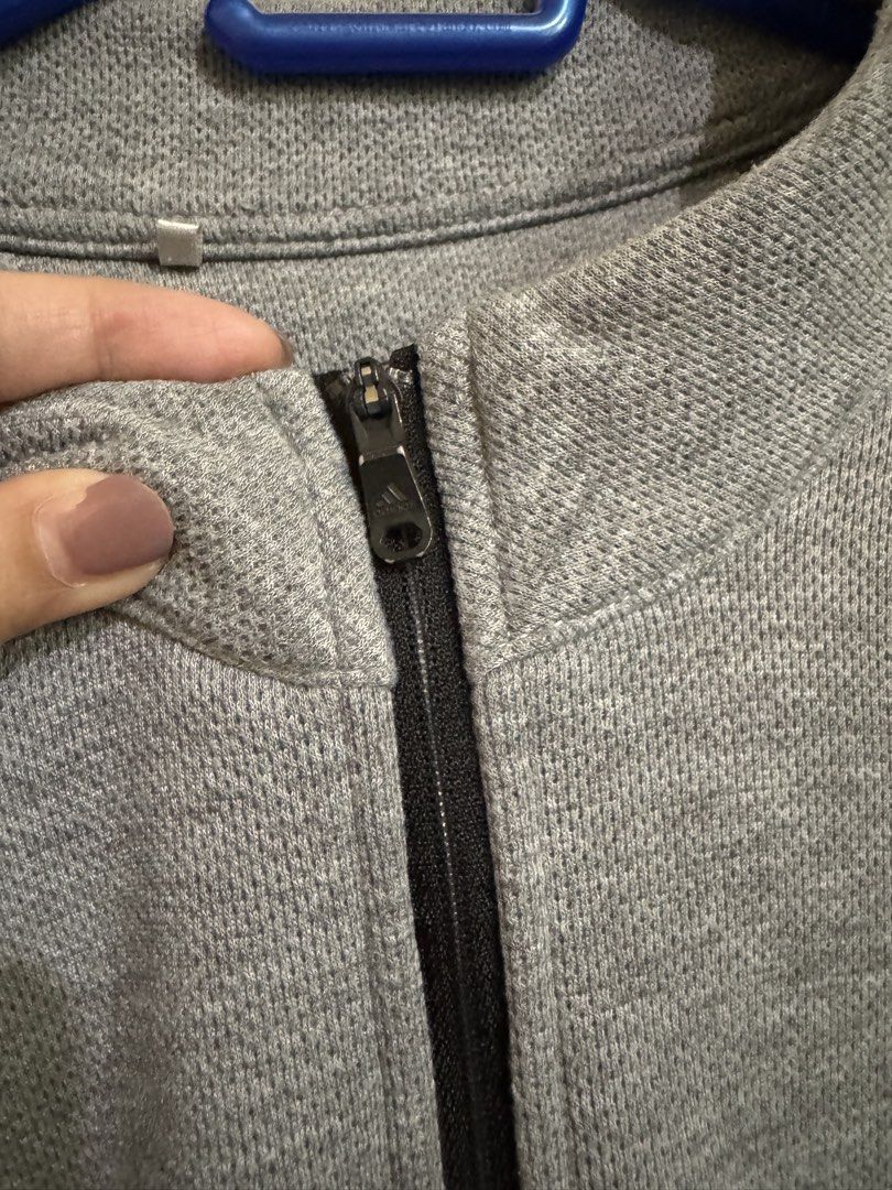 Adidas quarter zip jacket 2xl (Category: Coats, Jackets and Outerwear) located in Quezon City. Submitted by brandsetcph (Listing ID 1468761854, Image 3). Description: Adidas Quarter Zip Color: gray Size: 2xl on tag (27x30) No flaws.