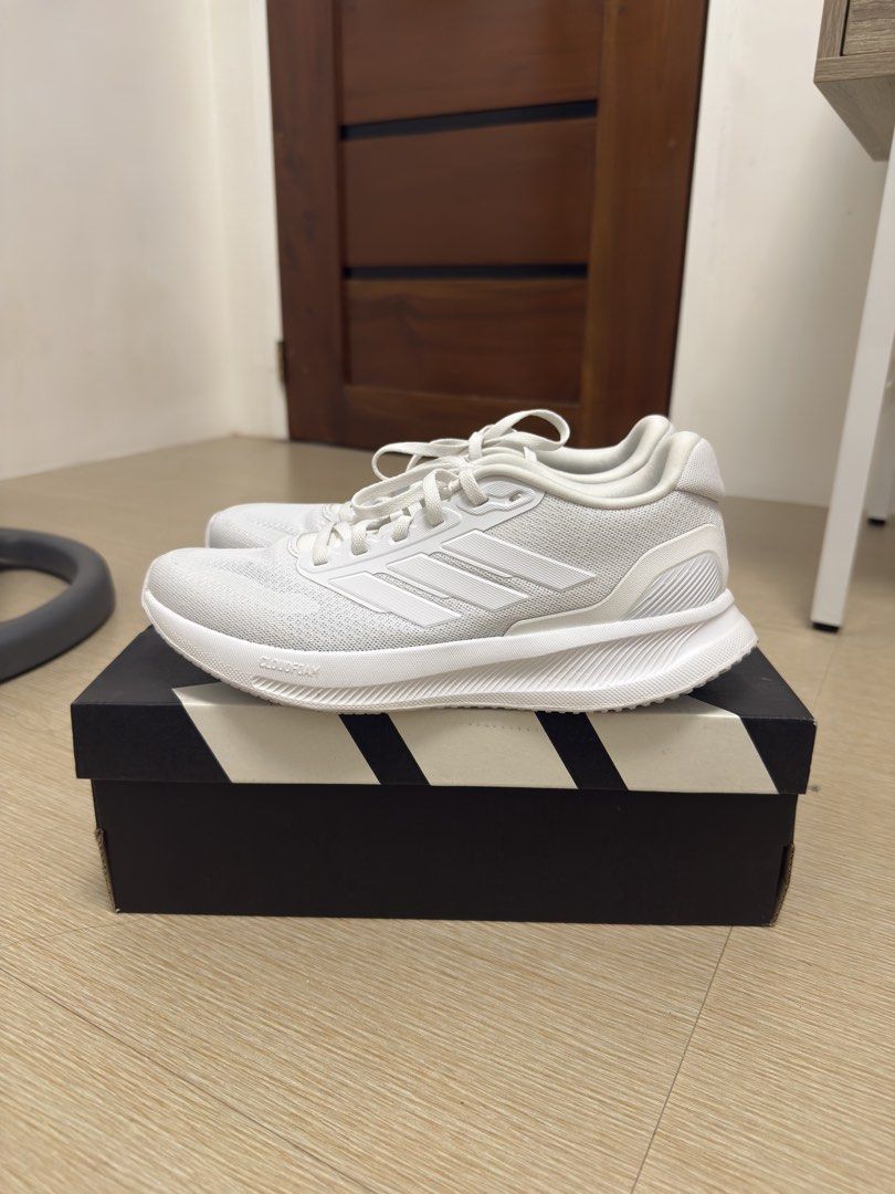 ADIDAS RUNFALCON 5 RUNNING SHOES (Category: Sneakers & Footwear) located in Manila. Submitted by yncldo (Listing ID 1468843769, Image 2). Description: — Color: Cloud White — used only twice — rfs: wrong size.