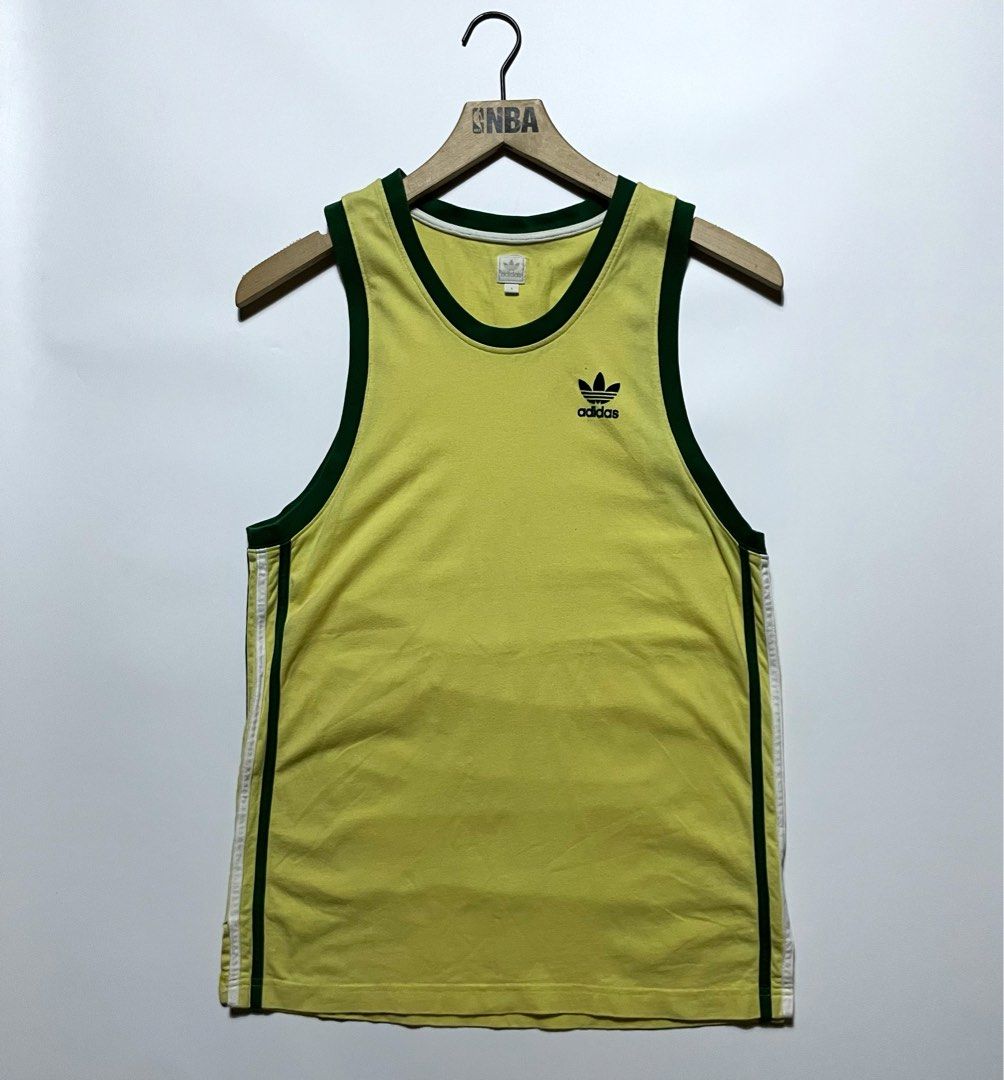 Adidas Tank Top (Category: Tshirts & Polo Shirts ) located in Manila. Submitted by reviveclosetph (Listing ID 1468883748, Image 1). Description: Adidas Tank Top Small / 18 x 28.5 Need wash Excellent Condition 400.
