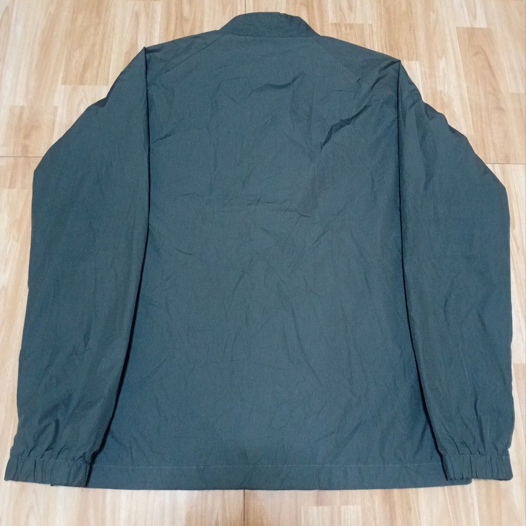 Adidas vintage style button up & fullzip coach jacket dark grey (Category: Coats, Jackets and Outerwear) located in Lingayen. Submitted by prince-cacatian (Listing ID 1468800564, Image 3). Description: Size/dimes W22 L28 Good condition Issue cut tag Color rate 10-10 .