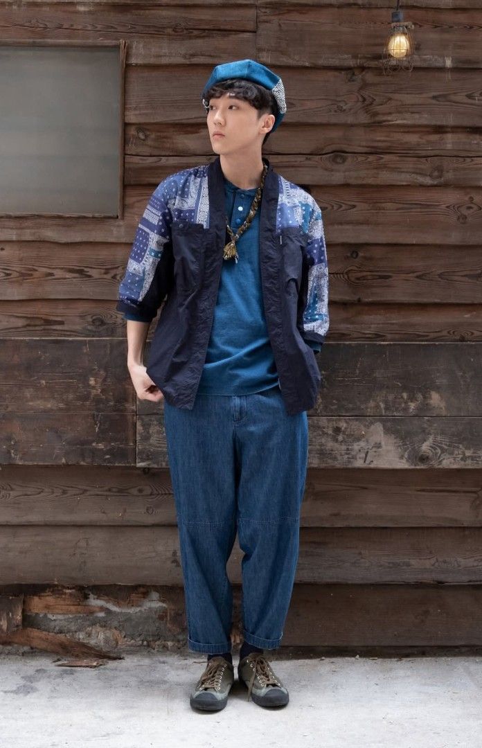 Ad-lib HK Blue Bandana Nylon Patchwork Kimono Jacket (Category: Coats, Jackets and Outerwear) located in Pasig City. Submitted by hustlexcurate (Listing ID 1468726539, Image 2). Description: Ad-lib HK Blue Bandana Nylon Patchwork Kimono Jacket Size XL Dimensions: 24X31.
