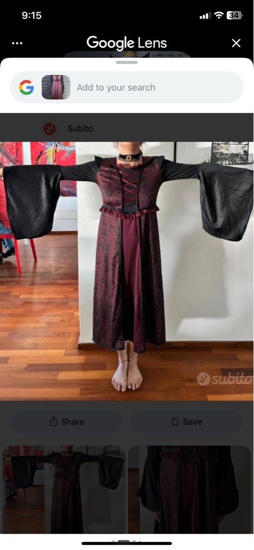Adult Gothic Costume (Category: Dresses) located in Caloocan City. Submitted by discusonlineshop (Listing ID 1468717290, Image 1). Description: medium .