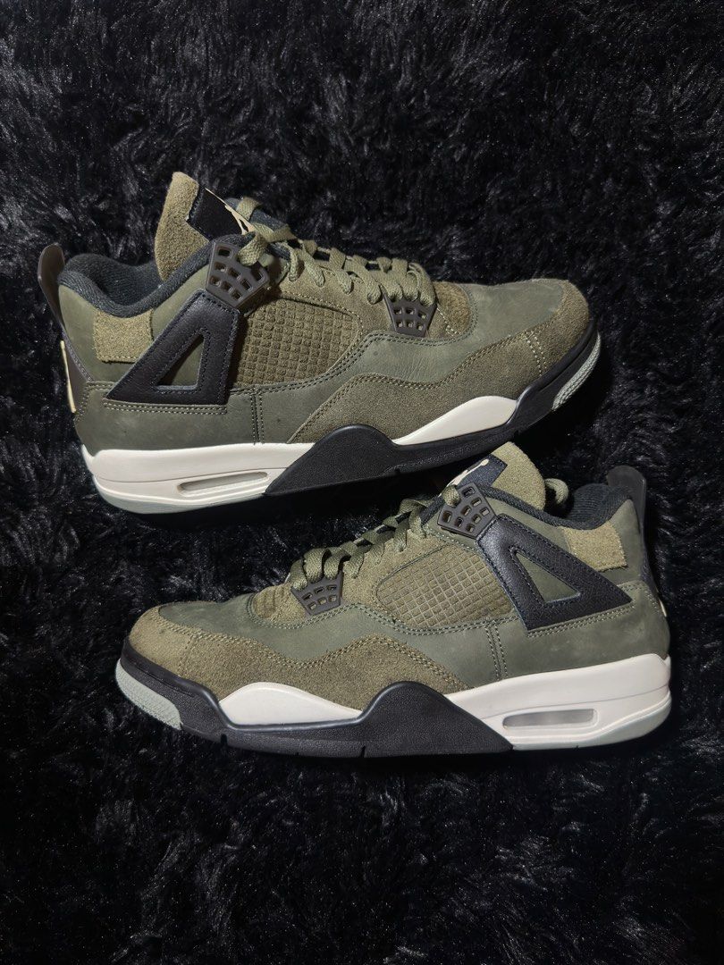 Air Jordan 4 Craft Olive (Category: Sneakers) located in Bulacan. Submitted by sneakonfleekph (Listing ID 1468806601, Image 1). Description: Air Jordan 4 Craft Olive Size 10.5 | Used 1x (Clean Pair) | Complete ₱3,495.