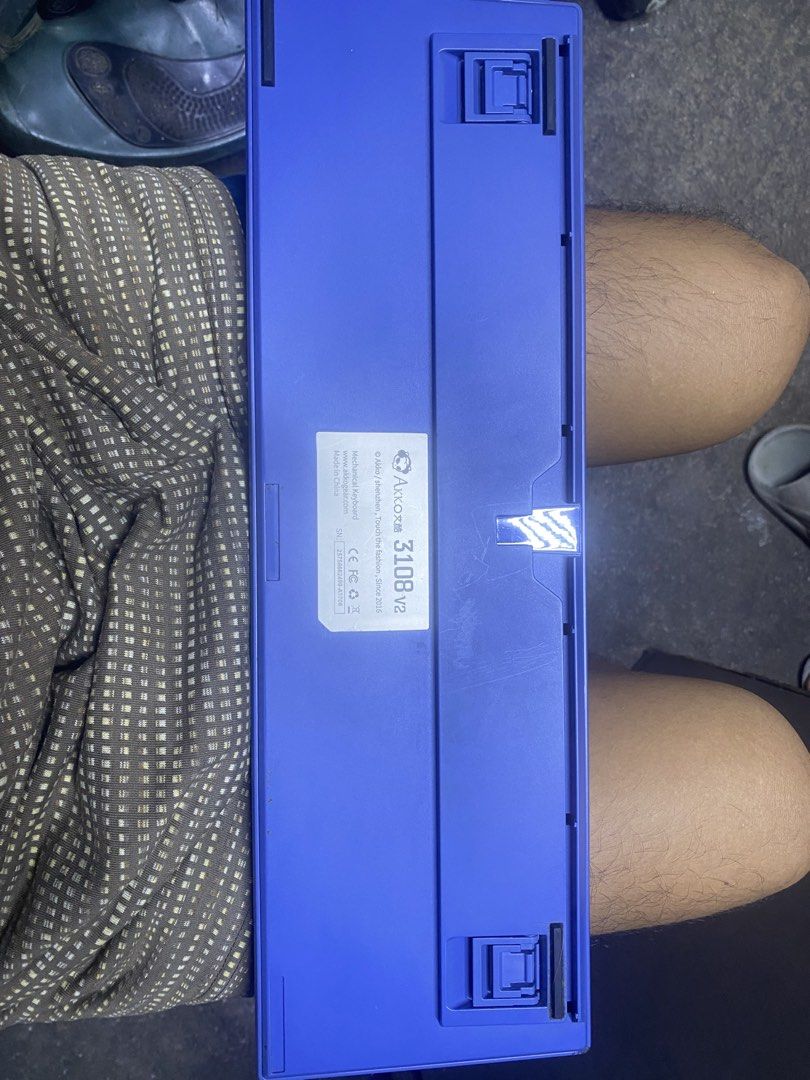 Akko 3108 v2 Mechanical Keyboard Blue with Extra Keycaps (Category: Computer Keyboard) located in Caloocan City. Submitted by paolo763 (Listing ID 1468798686, Image 3). Description: - Model: Akko 3108 v2 Mechanical Keyboard (Bright Blue) - Layout: Full-size with yellow and blue accent keycaps - Condition: Clean, tested working, minimal dust - Connectivity: Standard USB with bottom cable routing channels - Build: Solid and heavy desktop footprint 