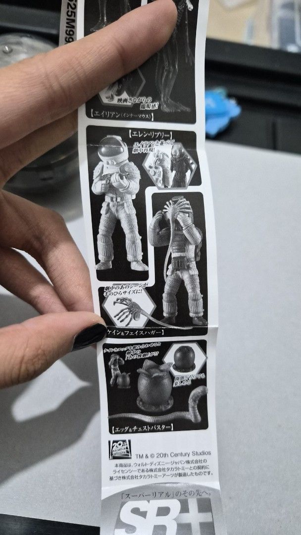 Alien Gashapon Figures Xenomorph (Category: Designer & Blind Box Toys) located in Las Pinas. Submitted by vilea_14 (Listing ID 1468840517, Image 1). Description: Alien Xenomorph figures from gachapon in Japan *1 astronaut 1 egg and babay xenomorph *280 each can give discount if getting both mop:bank/gcash mod:lalamove/jnt/meetup .