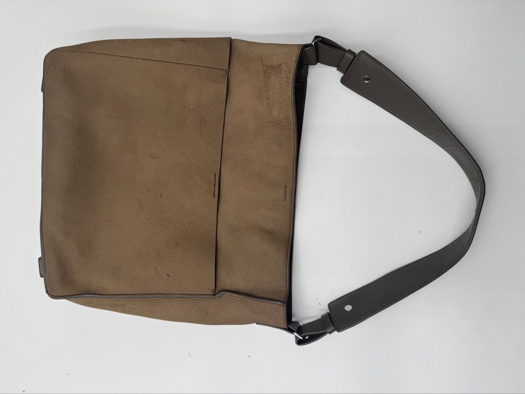 All Saints (Category: Luxury Bags & Wallets) located in Cagayan de Oro. Submitted by KoaApparelAtbp. (Listing ID 1468905938, Image 1). Description: Nubuck Hobo bag in a brown Can fit Ipad 11" Spacious Tote.