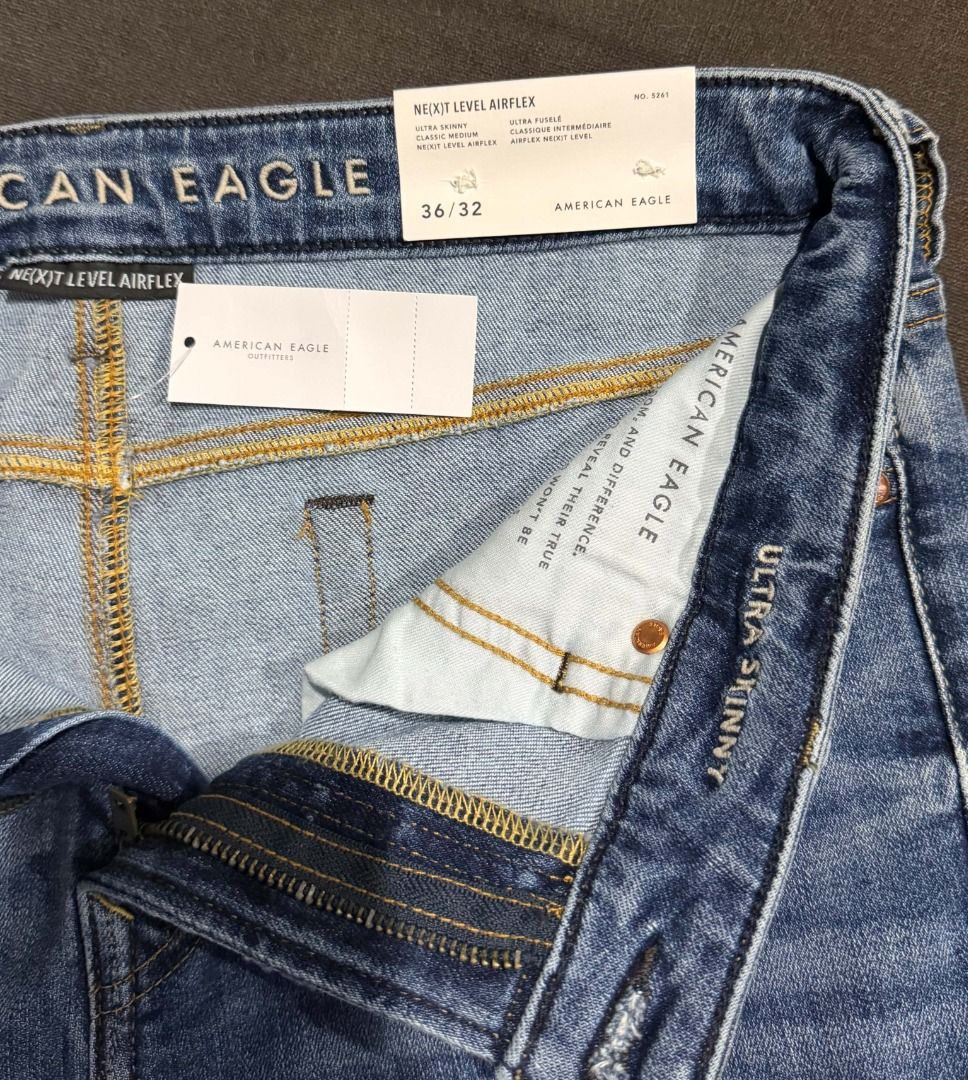 American Eagle Jeans (Category: Jeans) located in Marikina City. Submitted by thevelvetcat (Listing ID 1468880942, Image 3). Description: American Eagle Jeans (with tag; brand new) Style: Classic denim Size: 36 waist & 32 length .