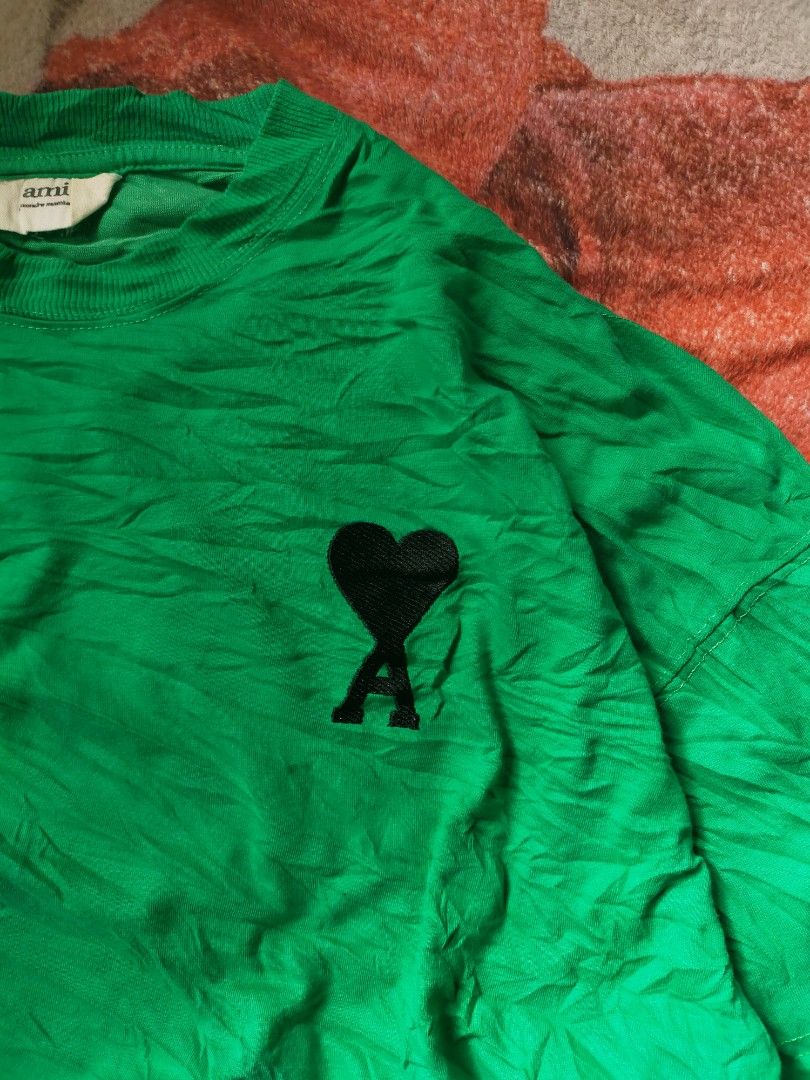 Ami paris green shirt (Category: Tshirts & Polo Shirts ) located in Manila. Submitted by kobemodina_0330 (Listing ID 1468759455, Image 2). Description: Ami paris green shirt Large to XL fittings As new condition 600 shipped 📥.