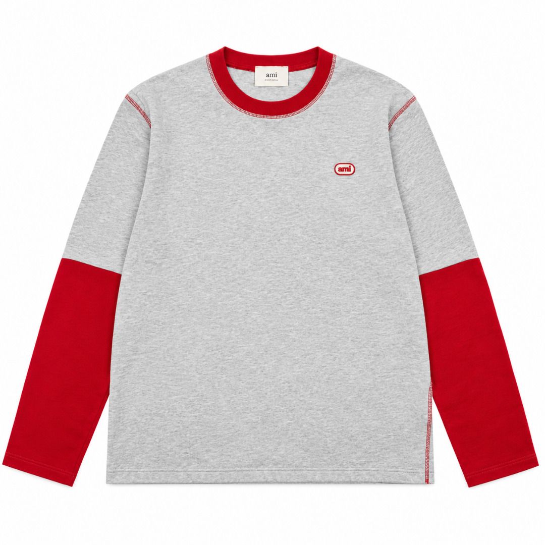 AMI Paris Grey Double Sleeves Shirt (Category: Activewear) located in San Fernando. Submitted by fynder (Listing ID 1468735990, Image 1). Description: AMI Paris Grey Double Sleeves Shirt Auth with tags Available Sizes: S - XL Loose Fit 💬 DM for more Photos 📦 Fast processing (Air cargo freight) 💬 More drops daily on IG: @fynder1 🔒 Buyer protection through Carousell — shop with confidence .