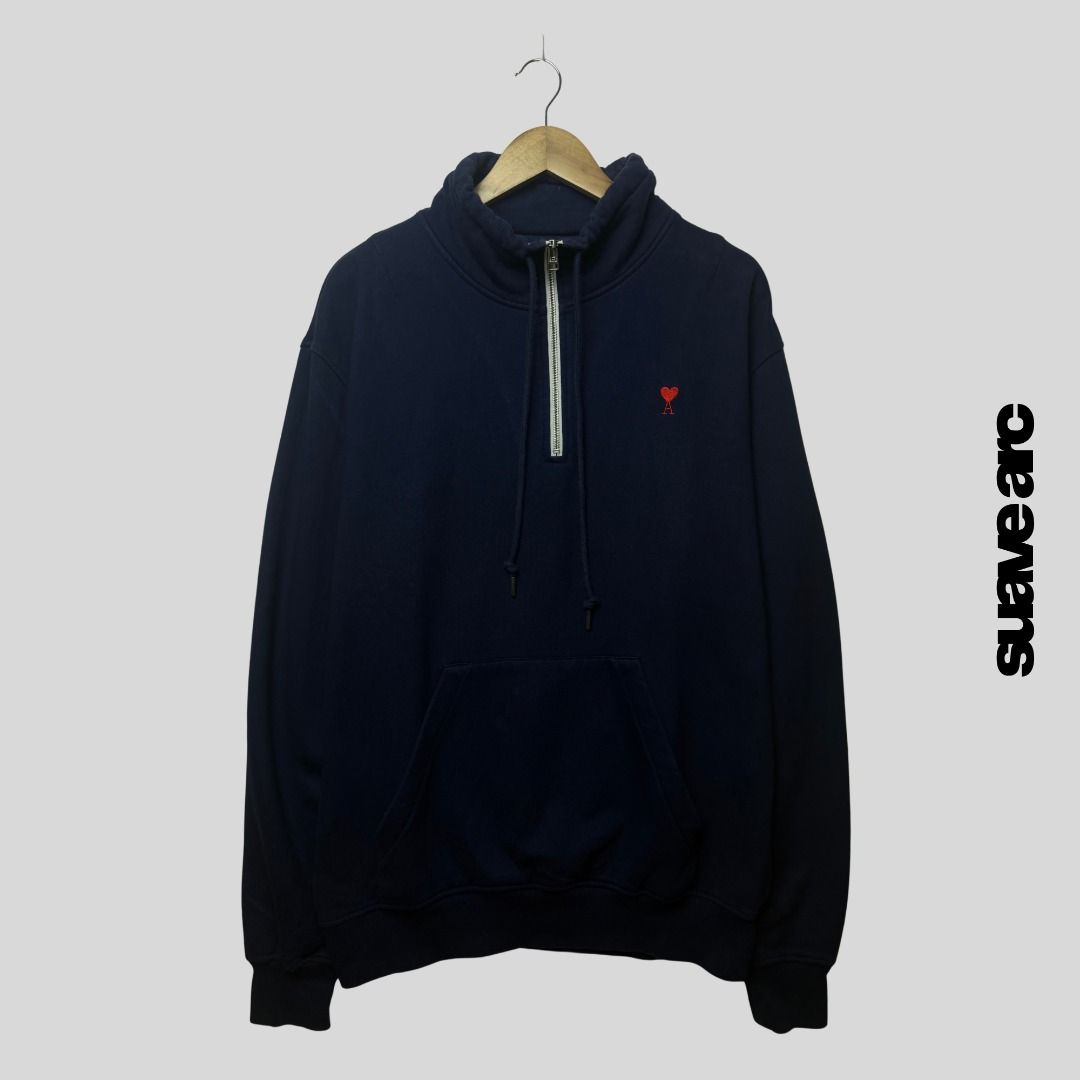 AMI QUARTER ZIP HOODIE (Category: Hoodies) located in La Trinidad. Submitted by suave.arc (Listing ID 1468855745, Image 1). Description: AMI QUARTER ZIP HOODIE EXCELLENT CONDITION SIZE: XL ( 23x29 ) LOCATION: BAGUIO CITY / LA TRINIDAD SHIPPING via JNT.