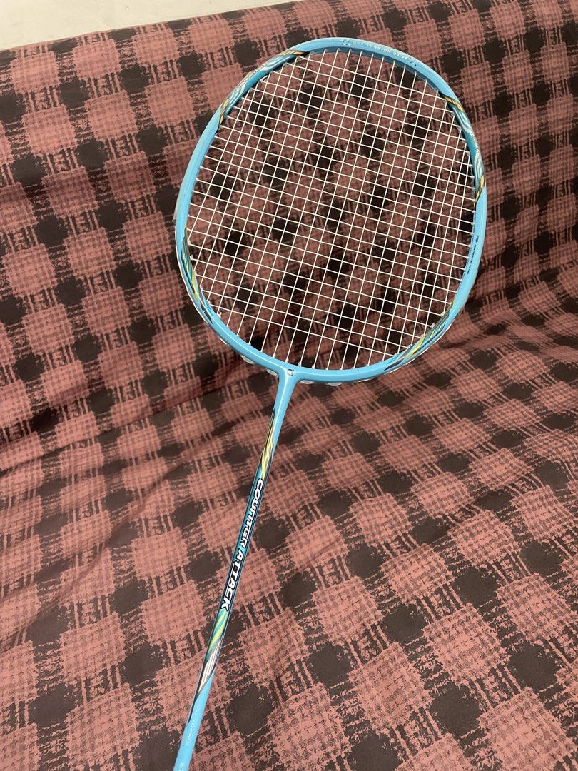 Apacs Counterattack Lightweight Badminton Racket Head Heavy (Category: Racket and Ball Sports) located in Taguig. Submitted by gentle_buyer (Listing ID 1468724547, Image 1). Description: Apacs Brand Badminton Racket Model: Counterattack Weight: 73grams Max Tension: 35lbs Current Tension: 28lbs String: Yonex BG66 Ultimax Condition: 9.8/10 makinis pwede sa maselan Location: Taguig Shipping via Lalamove Meetup Dost Taguig Online payment accepted: Gc