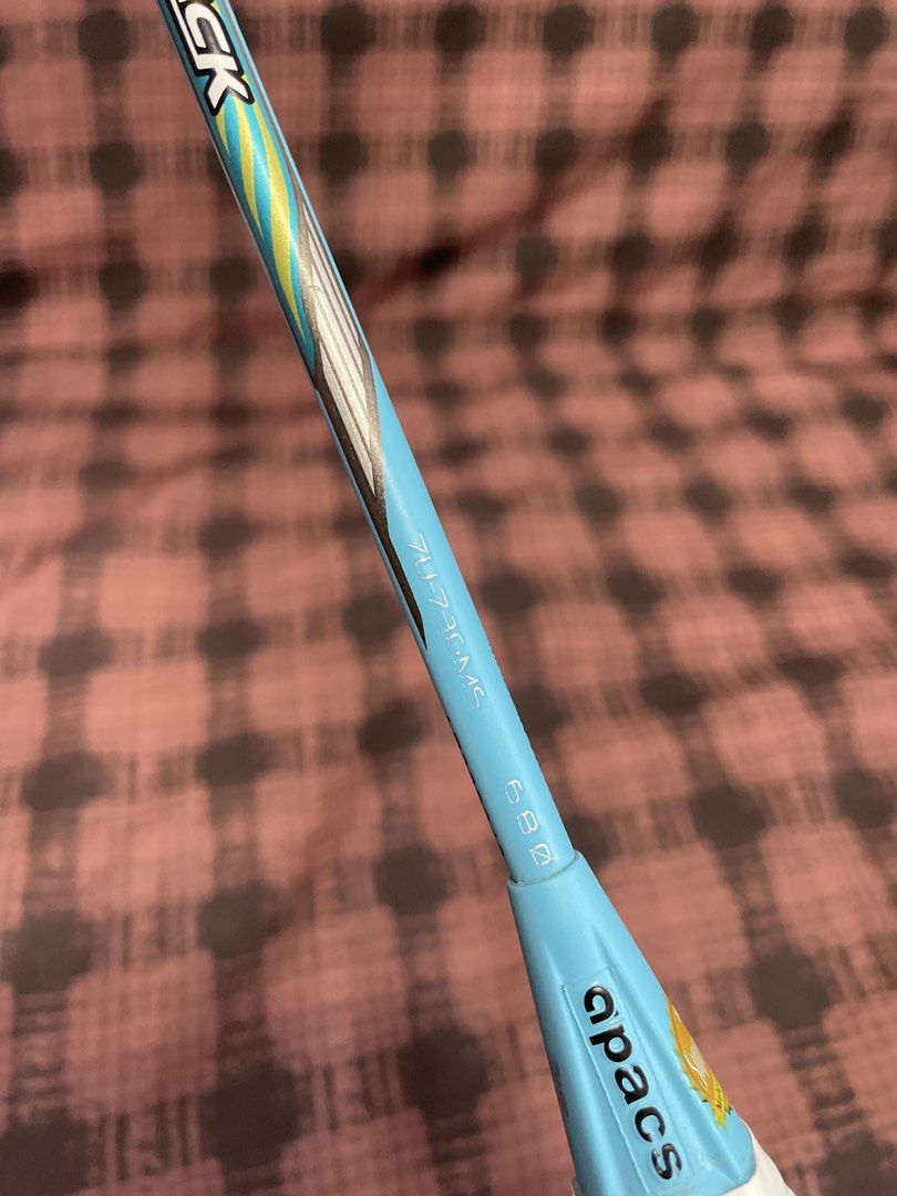 Apacs Counterattack Lightweight Badminton Racket Head Heavy (Category: Racket and Ball Sports) located in Taguig. Submitted by gentle_buyer (Listing ID 1468724547, Image 3). Description: Apacs Brand Badminton Racket Model: Counterattack Weight: 73grams Max Tension: 35lbs Current Tension: 28lbs String: Yonex BG66 Ultimax Condition: 9.8/10 makinis pwede sa maselan Location: Taguig Shipping via Lalamove Meetup Dost Taguig Online payment accepted: Gc