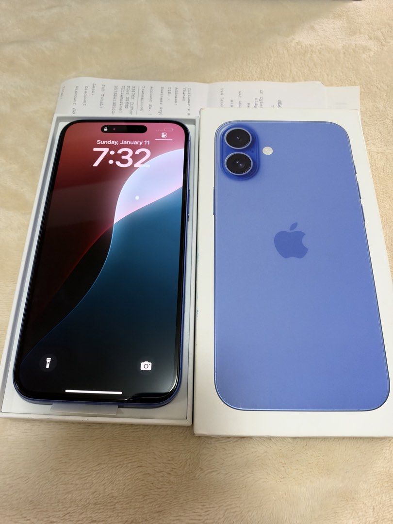 Apple iPhone 16 Plus 256GB Ultramarine (Category: iPhone 16 Series) located in Mandaluyong City. Submitted by olxph_394160783 (Listing ID 1468797436, Image 1). Description: Iphone 16 plus 256gb Globe locked Price: 42,000 Storage 256gb Color: ultramarine 98% Smooth Battery Health 100% First used june 2025 (hindi na gagamit) Inclusion: box, copy of receipt from globe GOOD AS BRAND NEW Meet up: mega mall/ edsa shang mall/ rockwell powerplant mall/ s