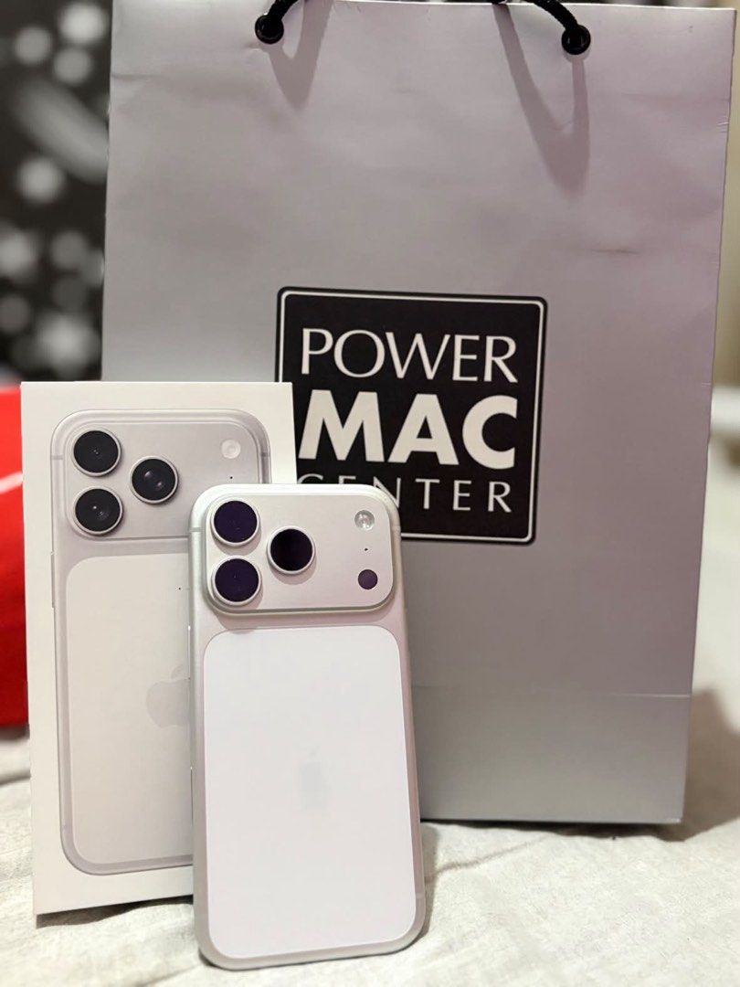 iPhone 17 Pro 256GB Silver (Category: iPhone 17 Series) located in Pasay City. Submitted by whoswhoo (Listing ID 1468813548, Image 2). Description: - Model: Apple iPhone 17 Pro - Color: Silver - Storage: 256GB - Battery Health: 100% (56 cycle count) - History: First used in August 2026 - Condition: Fully functional, spotless exterior, clean screen - Inclusions: Original box and Power Mac Center paper bag COMES WITH RECEIPT AND WARRANTY .