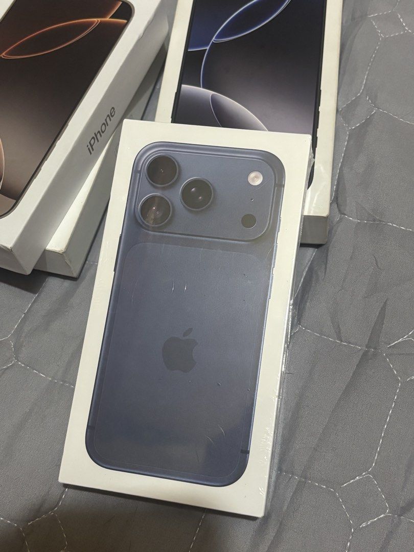 Apple iPhone 17 Pro Deep Blue 256GB (Category: iPhone 17 Series) located in Quezon City. Submitted by ianalexandra (Listing ID 1468804355, Image 1). Description: sealed iPhone 17 Pro SMART/TNT QC Area.