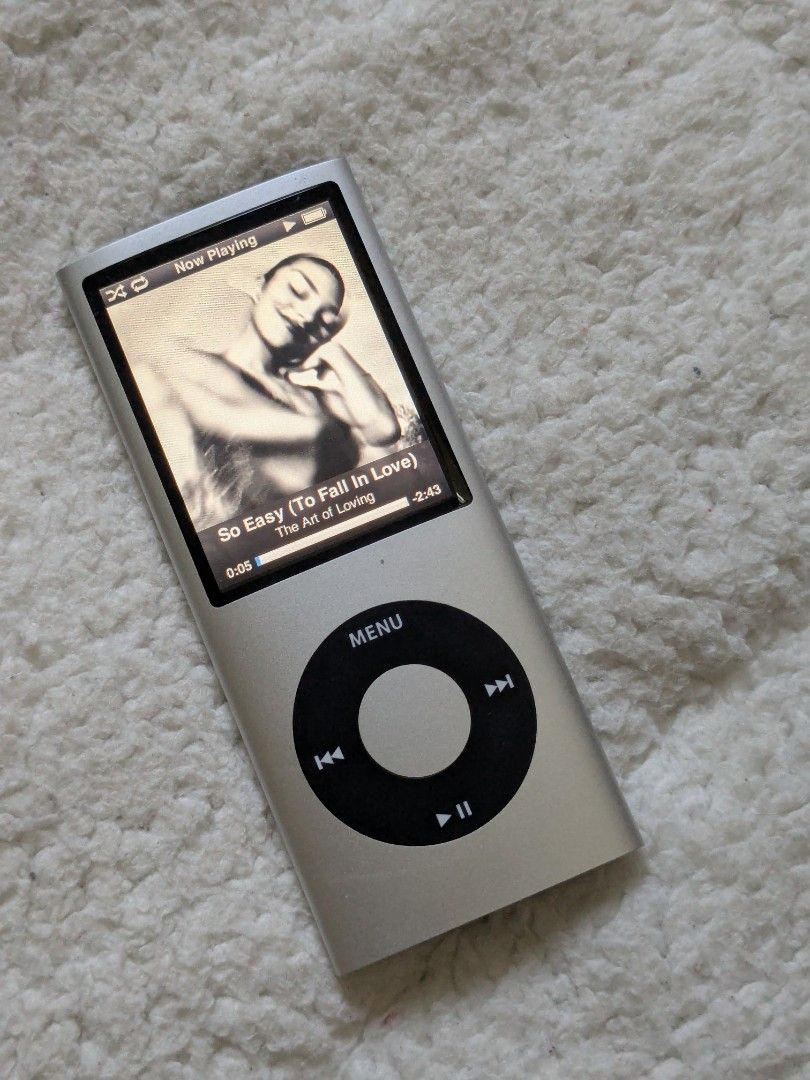 Apple iPod Nano 4th Gen Silver (8GB) (Category: Portable Music Players) located in Binmaley. Submitted by northpixel (Listing ID 1468927442, Image 1). Description: Apple iPod Nano 4th Gen Silver (8GB) Good condition Good battery life (18hours music playtime) No issue Presentable Can sync well on itunes With songs included (can add your playlist from streaming platform) Unit and cable only ✅3800 fixed ✅COD/Gcash payment ✅PM.