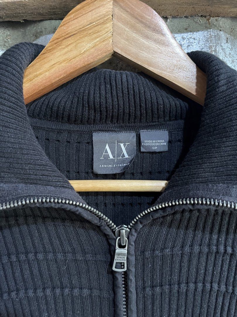 Armani (Category: Coats, Jackets and Outerwear) located in Manila. Submitted by -thedropco (Listing ID 1468758516, Image 3). Description: Armani full zip 9/10 condition No issue Measurement: Width : 18 Length:25.