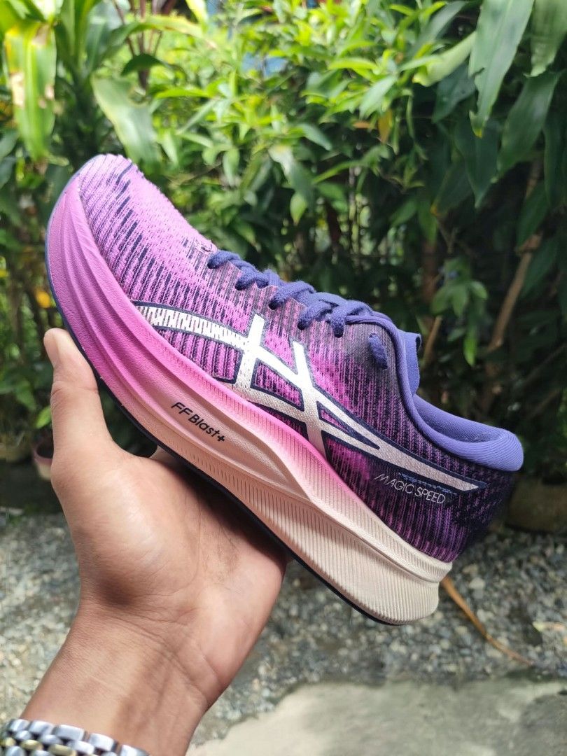 ASICS Magic Speed 2 'Orchid/White' (AUTHENTIC/ORIGINAL) (Category: Sneakers) located in Dagupan City. Submitted by kickversethrift (Listing ID 1468855715, Image 2). Description: ASICS Magic Speed 2 'Orchid/White' (AUTHENTIC/ORIGINAL) SIZE: US 8 WOMEN'S | EUR 39.5 | 25CM EXCELLENT CONDITION | GOOD AS NEW PRICE: ₱2,500 FREE SHIPPING 🚚.