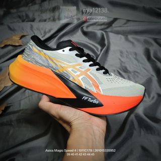 Asics Magic Speed 4 White Running Shoes, Men's Fashion, Footwear ...