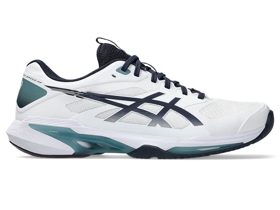 Asics Solution Speed FF 4 White/Midnight - PREORDER (Category: Sneakers) located in Santa Rosa. Submitted by miqboutique (Listing ID 1468795294, Image 1). Description: Solution Speed FF4 Mens White/Midnight ₱6,799 + SF • ETA 2 wks • 2K DP required • Guaranteed Original Fb page: Miq's Boutique.