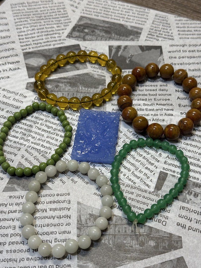 Assorted gemstone bead bracelets and pendants lot (Category: Bracelets) located in Quezon City. Submitted by stellavarietas (Listing ID 1468899672, Image 1). Description: 🎁 Bundle & Save - Crystal Bracelets Limited bundles available—get yours while supplies last! ✨ 1. 400 2. 400 3. 400 4. 700 5. 200 6. 600 DM to Claim 🙂.