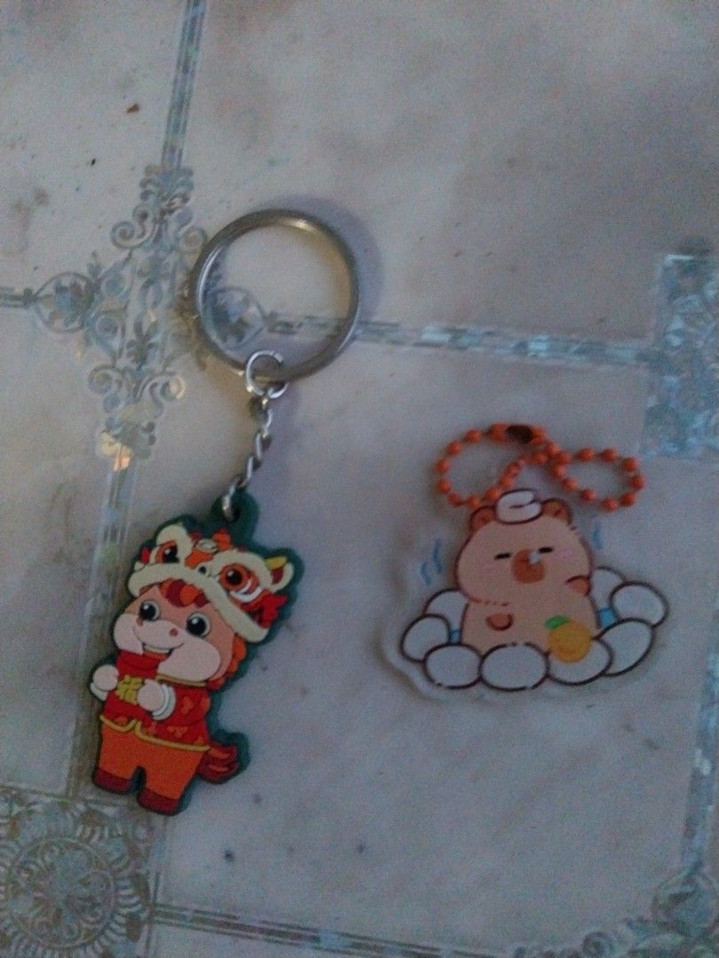 Assorted Keychains (Category: Other Stationery & Craft) located in Singapore. Submitted by goshua (Listing ID 1468926822, Image 1). Description: Capybara for 50¢ Horse for $1 Cash only..