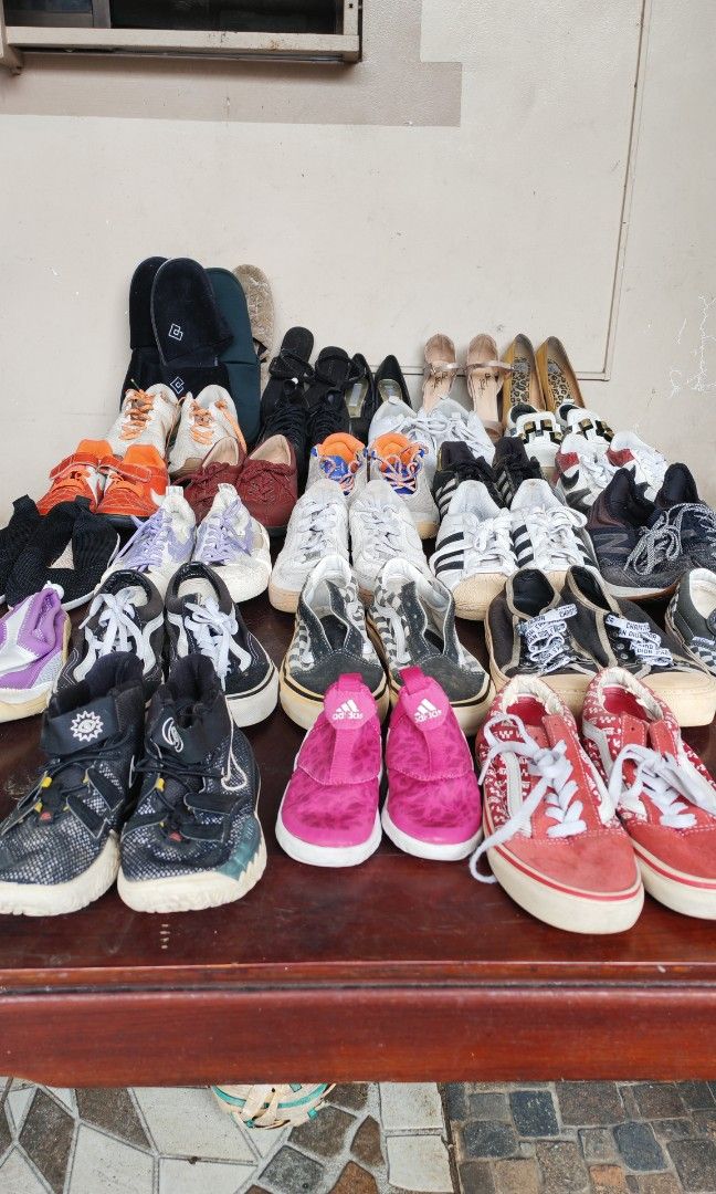 Assorted shoes, sandals and inside slippers (Category: Shoe inserts & accessories) located in Quezon City. Submitted by fairviewlady11 (Listing ID 1468785296, Image 3). Description: 31 pairs for takes all.