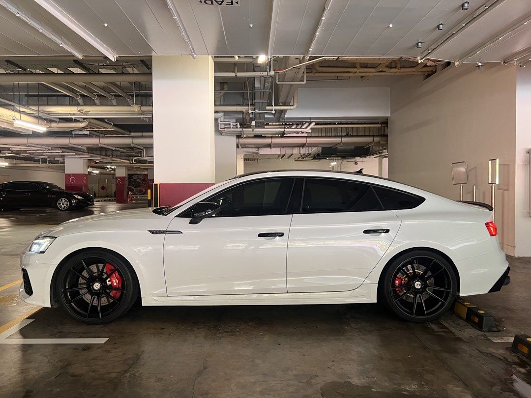 Audi A5 Sportback Mild Hybrid 2.0 TFSI S tronic (A) (Category: Used Cars) located in Singapore. Submitted by z9t74drdsy81375 (Listing ID 1468715057, Image 2). Description: Well taken care of Ride for sale: History: - MTM Stage 1 Tune - KW V1 Coilover since Mar 26 - New PS4S tyres since 04 April 26 - Genuine RS BBK front n back - RS Bodykit front and back - spark plug + Ignition coil changed 02 Jan 26 - water pump changed 06 Jun 26 - aircon compre