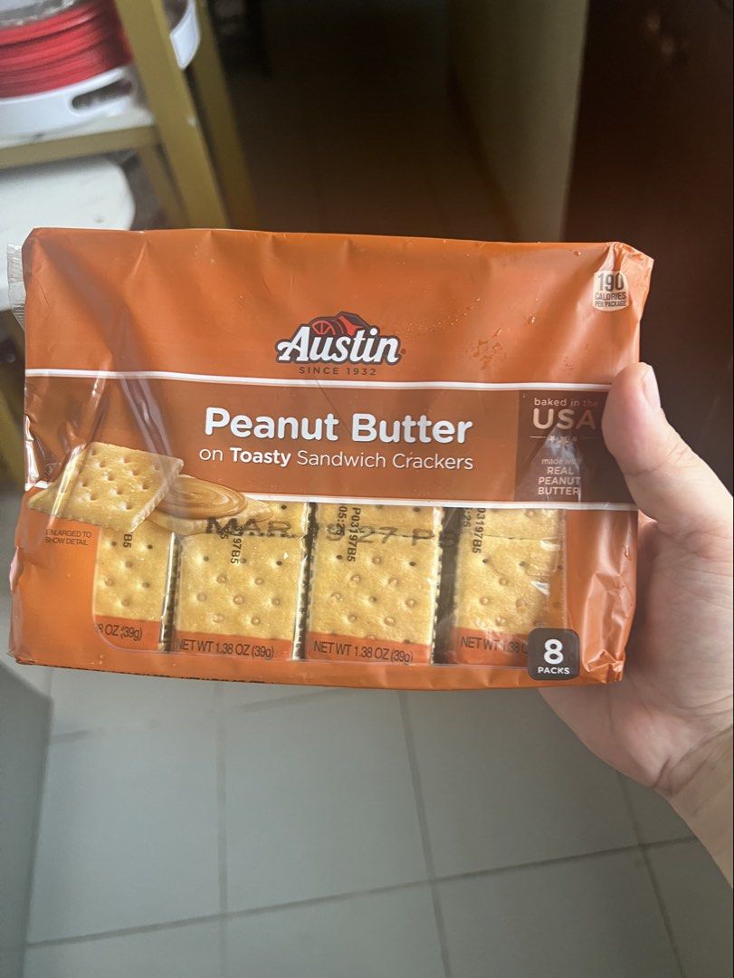 Austin Peanut butter crackers (Category: Packaged & Instant Food) located in Paranaque City. Submitted by arianem031087 (Listing ID 1468766764, Image 1). Description: Exp: March 2027.