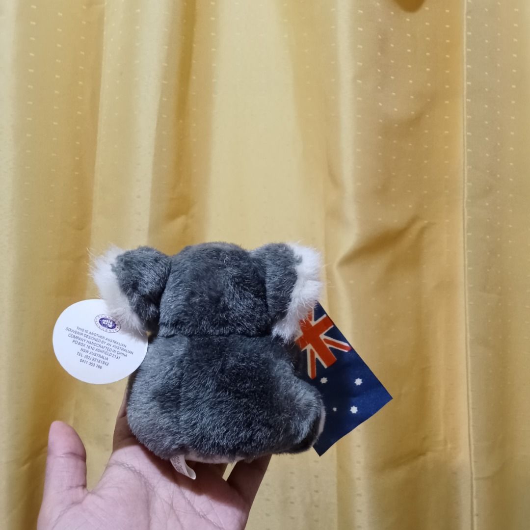 Australian Koala Plush Toy with Flag (Category: Plushies & Soft Toys) located in Quezon City. Submitted by trinket_cat (Listing ID 1468735778, Image 3). Description: - no rush shipping if order is below 300 pesos - needs to wait for shipment day (twice a week) - SF is 44 pesos minimum for small pouch .