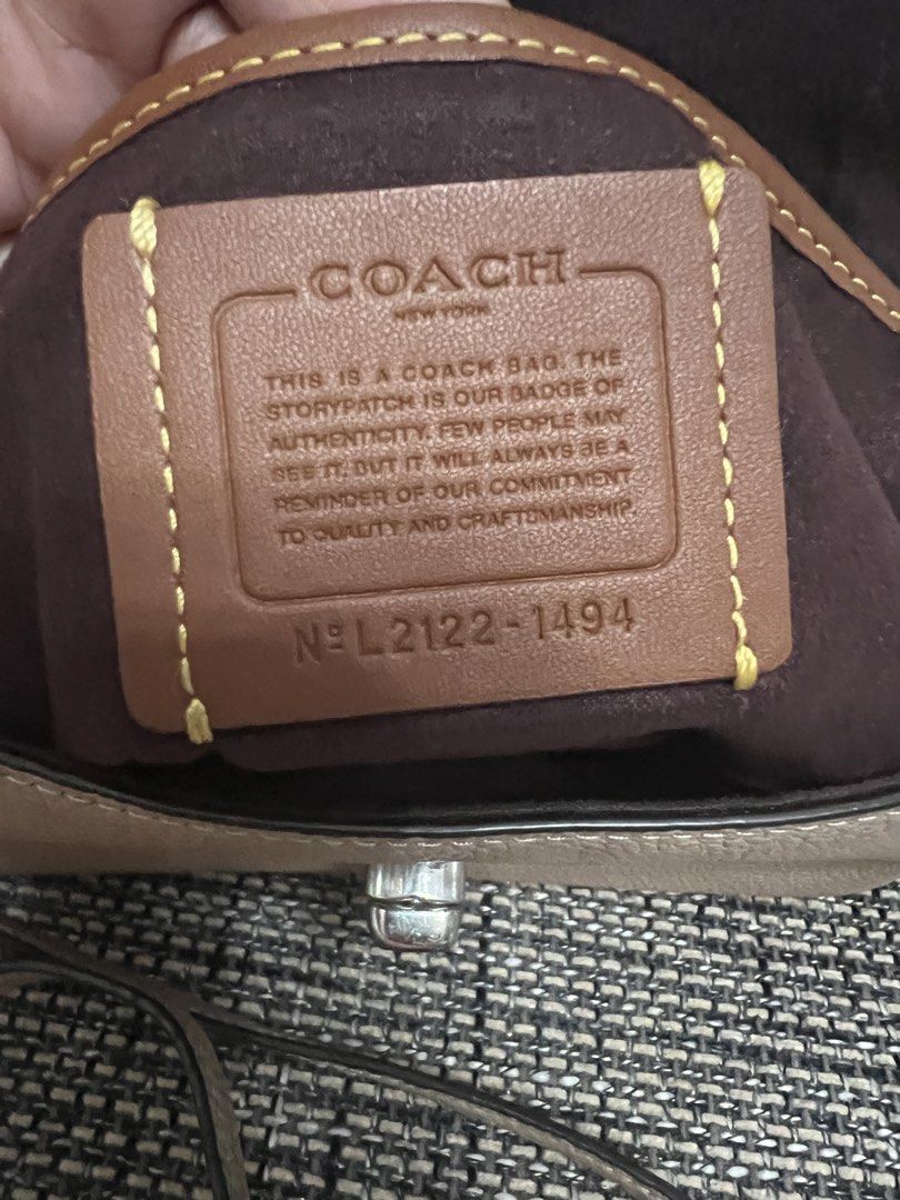 Authentic Coach Cross Body Bag (Category: Luxury Bags & Wallets) located in Cainta. Submitted by vrenaussiegoods (Listing ID 1468927228, Image 3). Description: This Authentic Coach bag is well used condition, but please note there is an issue on the strap anchor of the handle (see photos for details). Still usable .