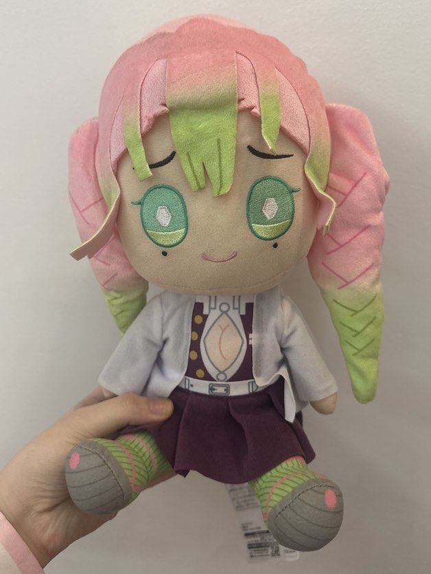 authentic demon slayer kny mitsuri medium sized plush toy (Category: Plushies & Soft Toys) located in Quezon City. Submitted by ch4rmmyk1tty (Listing ID 1468773717, Image 1). Description: - with paper tag - no issues.