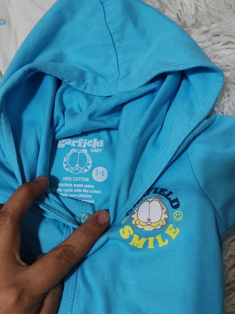 Authentic Garfield Frogsuit 3-6 months (Category: Babies & Kids Fashion) located in Manila. Submitted by toddlermamaph (Listing ID 1468781400, Image 3). Description: Original Garfield Frogsuit 3-6 months Bought from SM Store 250 each 2 for 400 only.