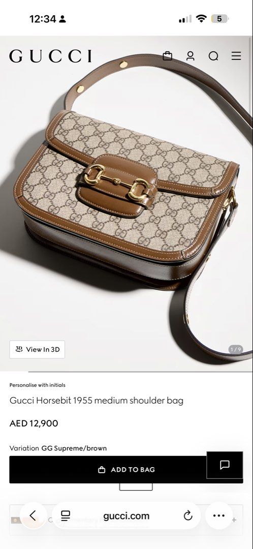 Authentic Gucci Horsebit 1955 Medium Bag (Category: Luxury Bags & Wallets) located in Antipolo. Submitted by SummerPeaCloset (Listing ID 1468792212, Image 3). Description: I’m selling my authentic Gucci Horsebit 1955 medium bag in beige GG canvas with white genuine leather trim. I bought it about 6–12 months ago and it’s in excellent condition with light usage — no stains, tears, or major scuffs. The gold-tone horsebit hardware is intact and shin