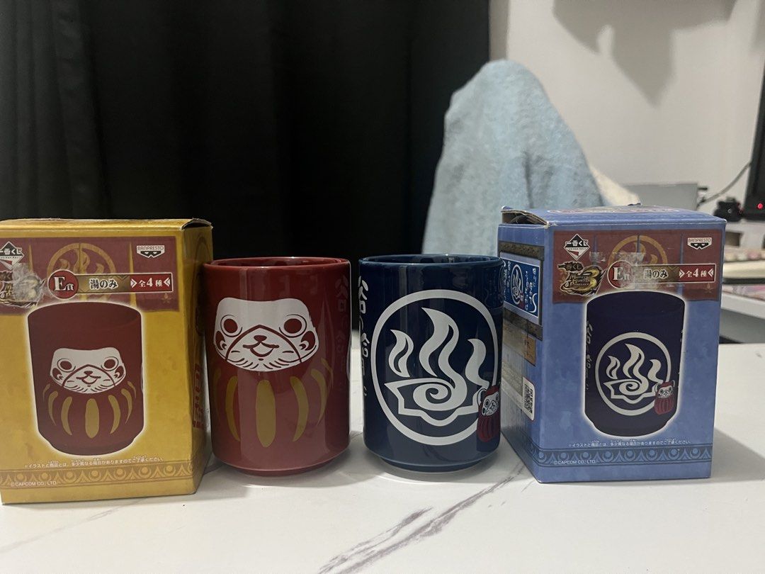 Authentic Japan Ceramic Tea Cup Set (Monster Hunter + Daruma) (Category: Coffee & Tea Tableware) located in Paranaque City. Submitted by paddylla44 (Listing ID 1468874843, Image 2). Description: What you see is what you get. MOD: Lalamove LBC MOP: Bank transfer 📍Tagaytay City.