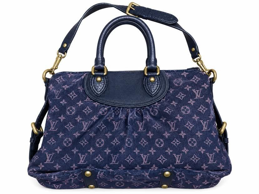 Authentic Louis Vuitton Monogram Black Denim Neo Cabby (Category: Luxury Bags & Wallets) located in Taguig. Submitted by owlthrifty (Listing ID 1468892779, Image 1). Description: Authentic ✔️💯 In excellent condition ✔️💯 Issue: light fade sa zipper and sa tag a common issue for a vintage bag since nagamit (need to clean also).