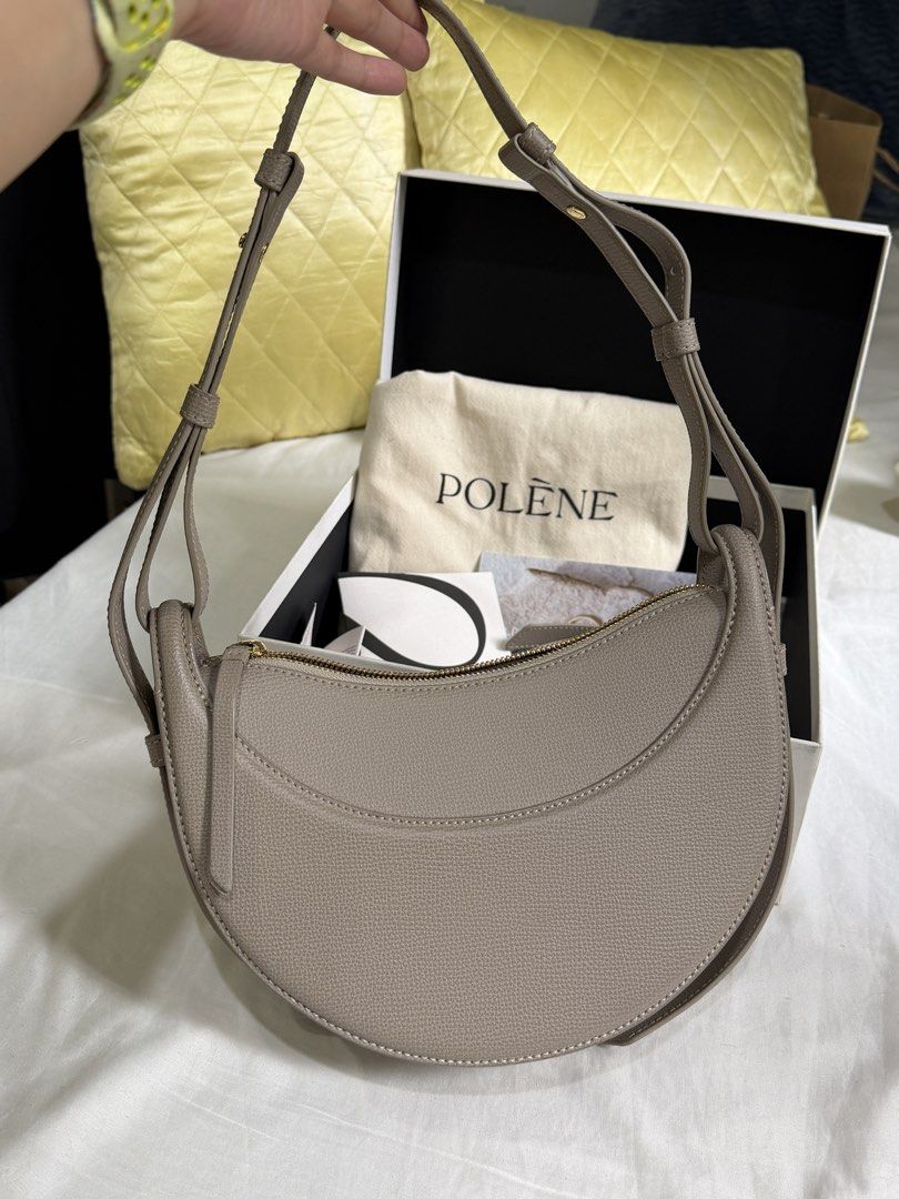Authentic Polène Numéro Dix in Taupe (Category: Luxury Bags & Wallets) located in Pasig City. Submitted by michyyy_mvm (Listing ID 1468741856, Image 3). Description: Polène Numéro Dix in Taupe - Inclusions: 2 straps, dust bag box, tags and box. - Condition: Bag and hardware itself is in Excellent/Pristine condition but box is not (see photo) - bought in Paris (January 2025) can show proof - long strap never used - RFS: want to but another polene 