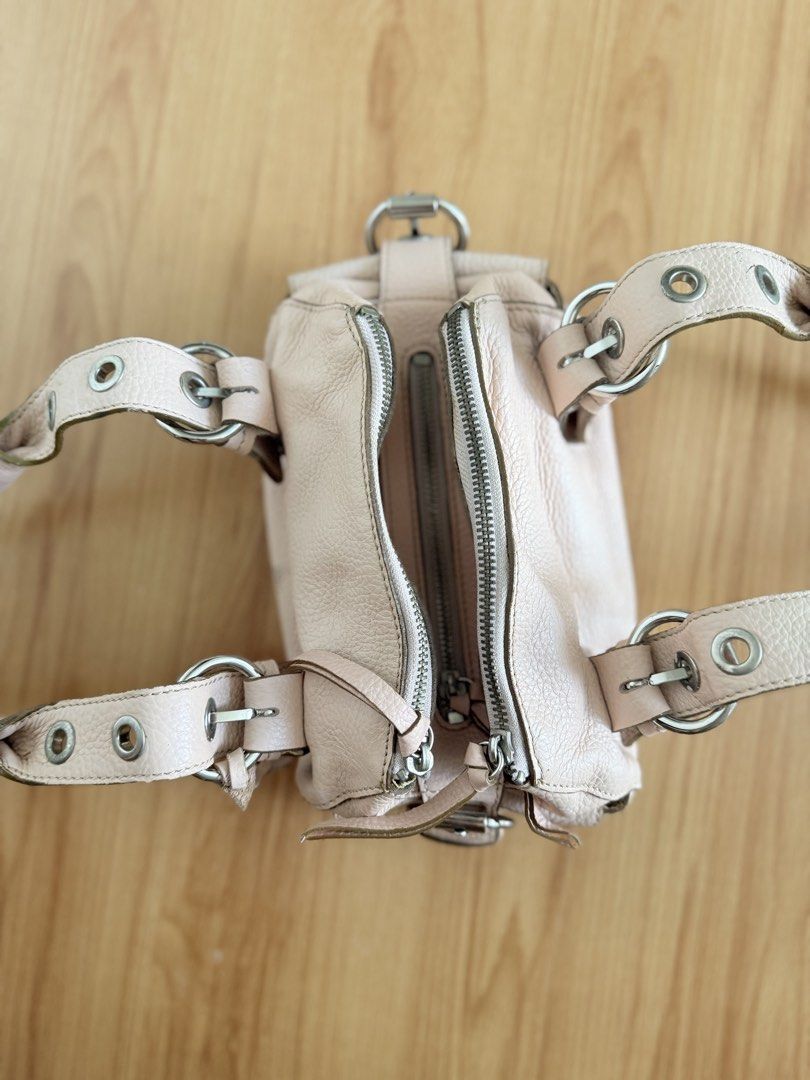 Authentic rabeanco genuine leather pink bag (Category: Belt bags, Clutches and Pouches) located in Manila. Submitted by lovela.333 (Listing ID 1468873220, Image 2). Description: Genuine leather Rare Would rather keep than sell lowww.