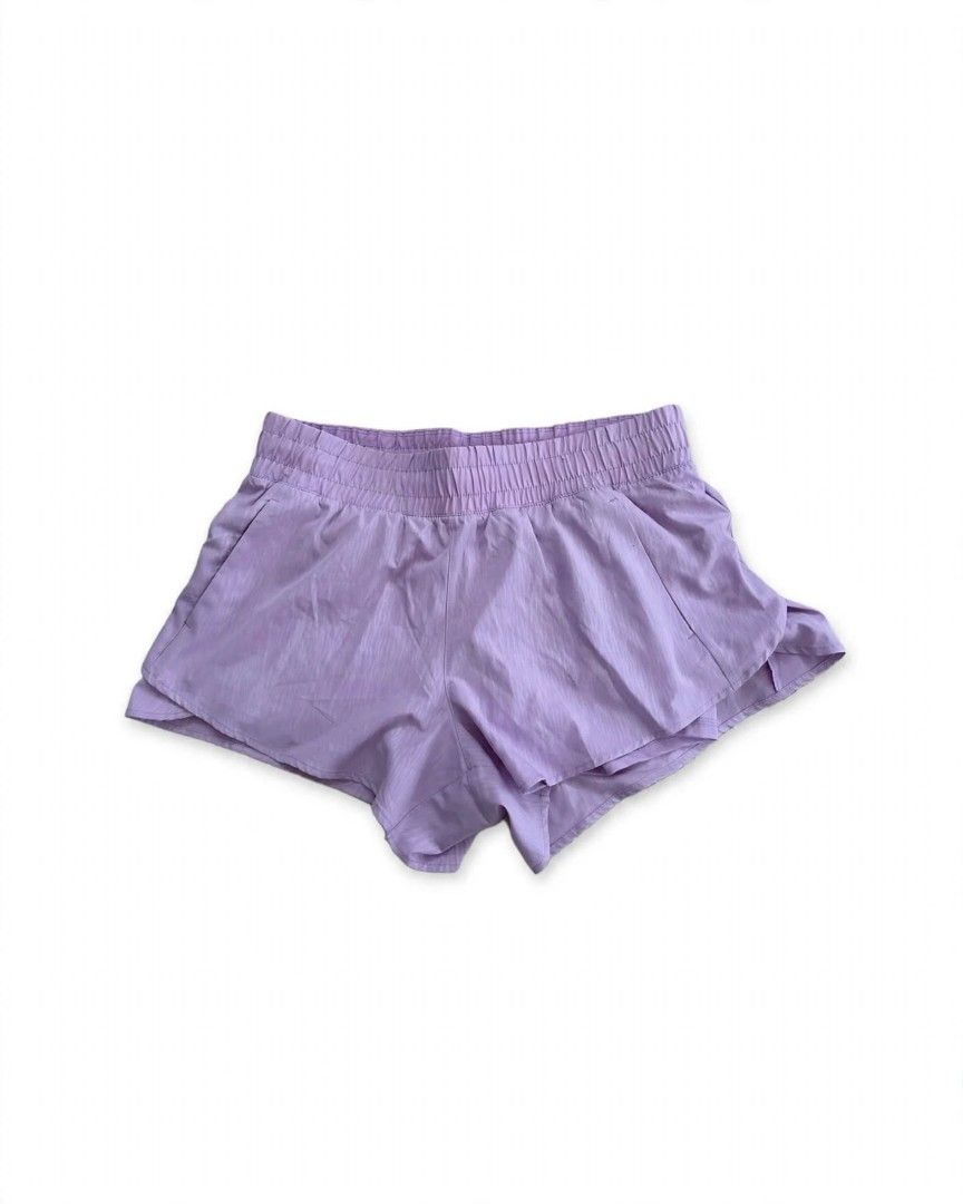 Avia Lilac Active Short (Category: Activewear) located in Rizal. Submitted by timeless_shop (Listing ID 1468751247, Image 2). Description: 🔥 ORIGINAL AVIA Active Shorts - Lilac / Light Purple 📏 Length: 12 inches - Running / Active Shorts 📏 Width: 14 inches lay flat 📏 Size Fit: 28-29 🎨 Color: Lilac / Light Purple - buo pa kulay! ✂️ Style: High Waist Active Shorts - Garterized + Side Pockets + With Inner Liner! 💯 Good Condition: 9.9/10 🎨 Col