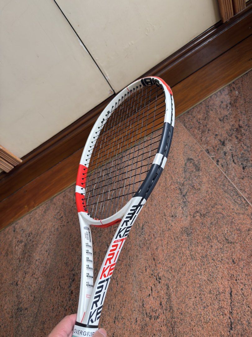 Babolat Pure Strike 98 (3rd Gen) (Category: Racket and Ball Sports) located in Antipolo. Submitted by nounforcederrors (Listing ID 1468729795, Image 3). Description: For Sale Babolat Pure Strike 3rd Gen 98 sq in headsize 16x19 string pattern 305 grams Grip 2 8/10 condition- Usual chips and scratches. No structural damage. Can send video upon request. Selling for 5,999php Ideal for a strong beginner to intermediate who wants a control-oriented sti