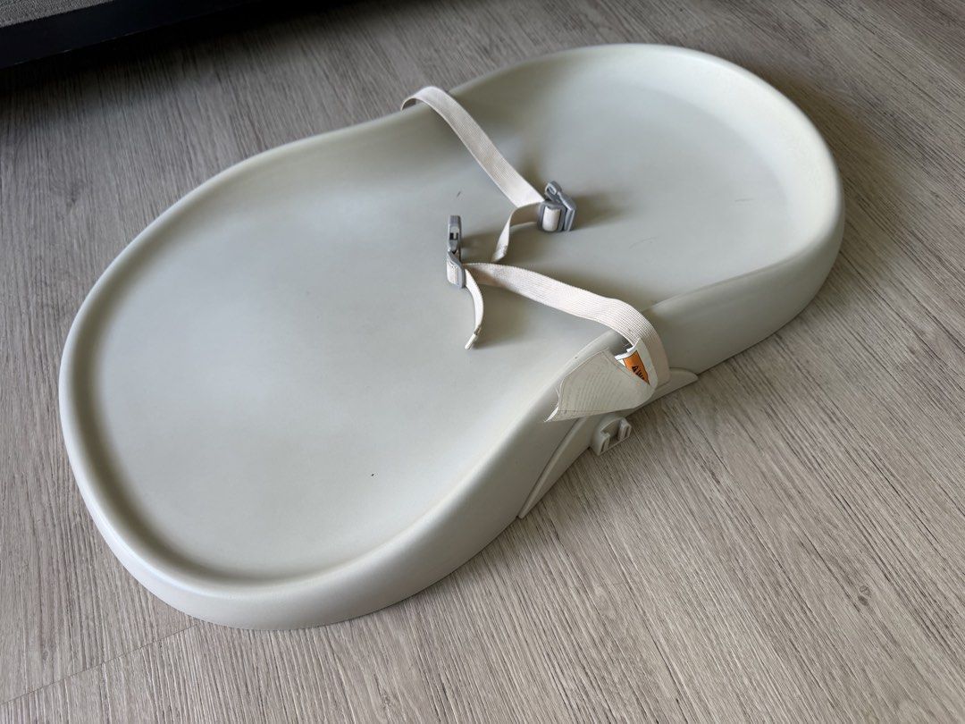 Baby Changing Pad with Safety Strap and Pillow (Category: Changing Mats & Accessories) located in Manila. Submitted by mialuna_ (Listing ID 1468734442, Image 3). Description: - Contoured baby changing tray in a neutral grey finish - Built-in safety straps with secure plastic buckles - Includes a memory foam baby pillow with grey animal print and center cutout - Perfect addition to your nursery setup With free bollie baby pillow Rfs: baby outgrew 