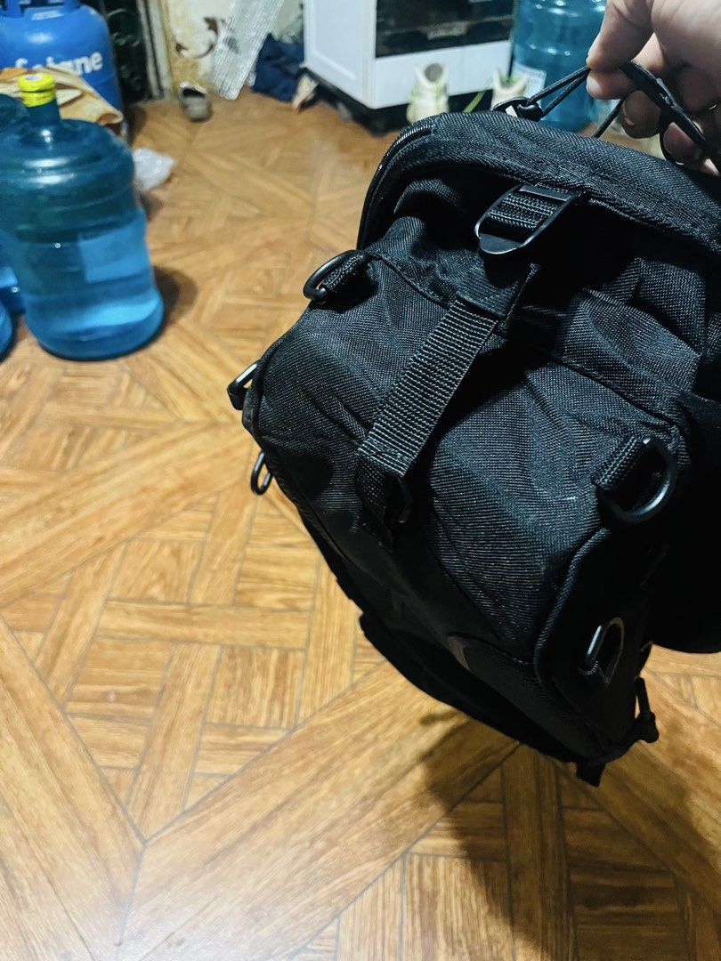 Bagster Spider Motorcycle Tail Bag Luggage (Category: Backpacks) located in Manila. Submitted by athan0800 (Listing ID 1468848791, Image 3). Description: - Brand new with tag attached - Color: Black with red accents - Fits easily on scooter or motorcycle seats - Includes rain cover, mounting straps, and backpack harness - Top bungee cords for extra gear storage - Ideal for daily commuting and long rides.