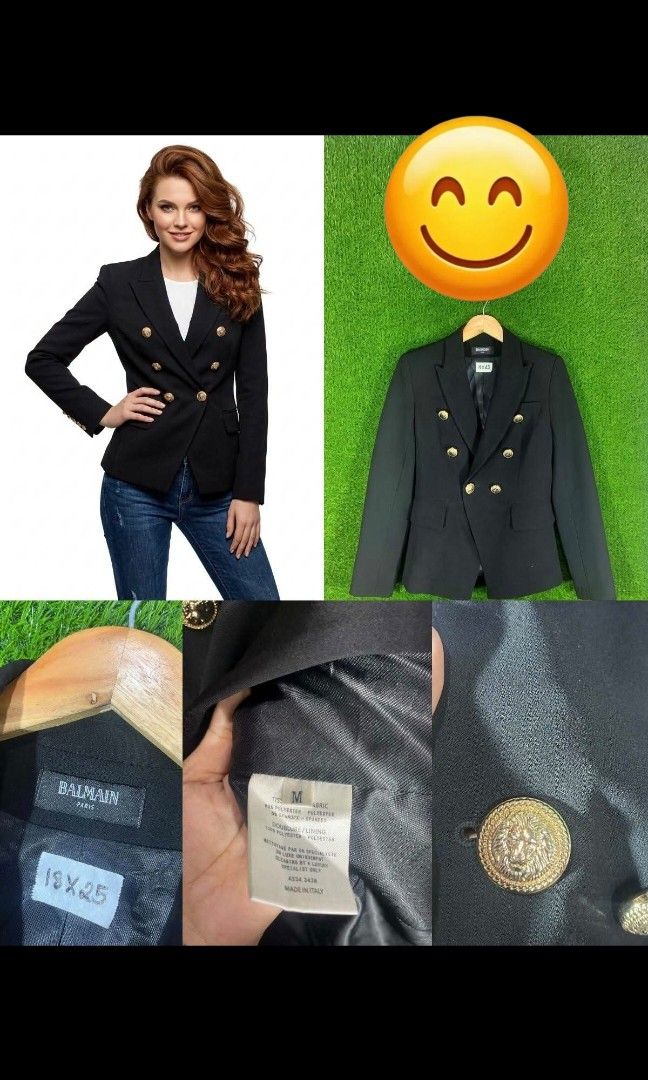 balmain blazer (Category: Luxury Apparel) located in San Jose del Monte. Submitted by luxurygarments (Listing ID 1468876931, Image 1). Description: .