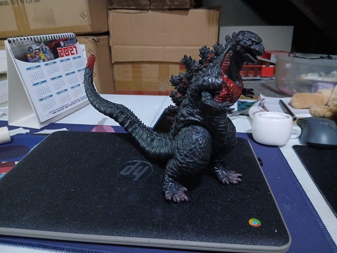 Bandai 2016 Shin Godzilla Figure (Category: Figurines & Statues) located in Caloocan City. Submitted by worthharveylee (Listing ID 1468765908, Image 2). Description: - Authentic Bandai Shin Godzilla 2016 figure - Dark textured skin with striking red highlights on chest, back spikes, and tail tip - Articulated limbs and tail for dynamic posing - Stamped on the foot bottom for authenticity - Clean and well-maintained from a private collection.